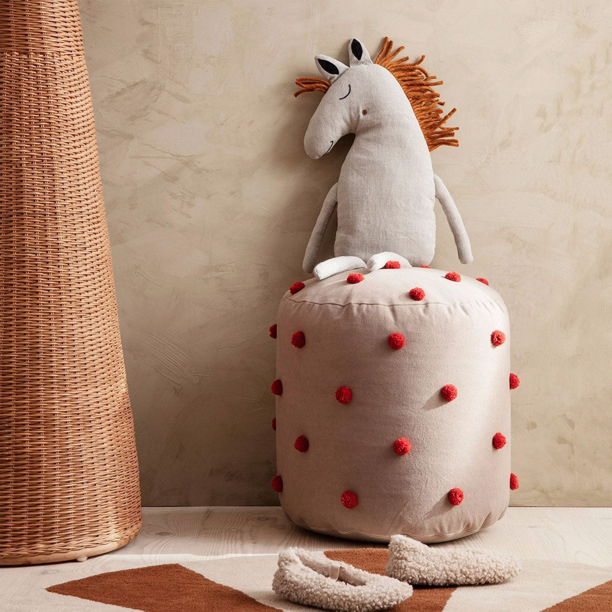 Dot Tufted Pouf