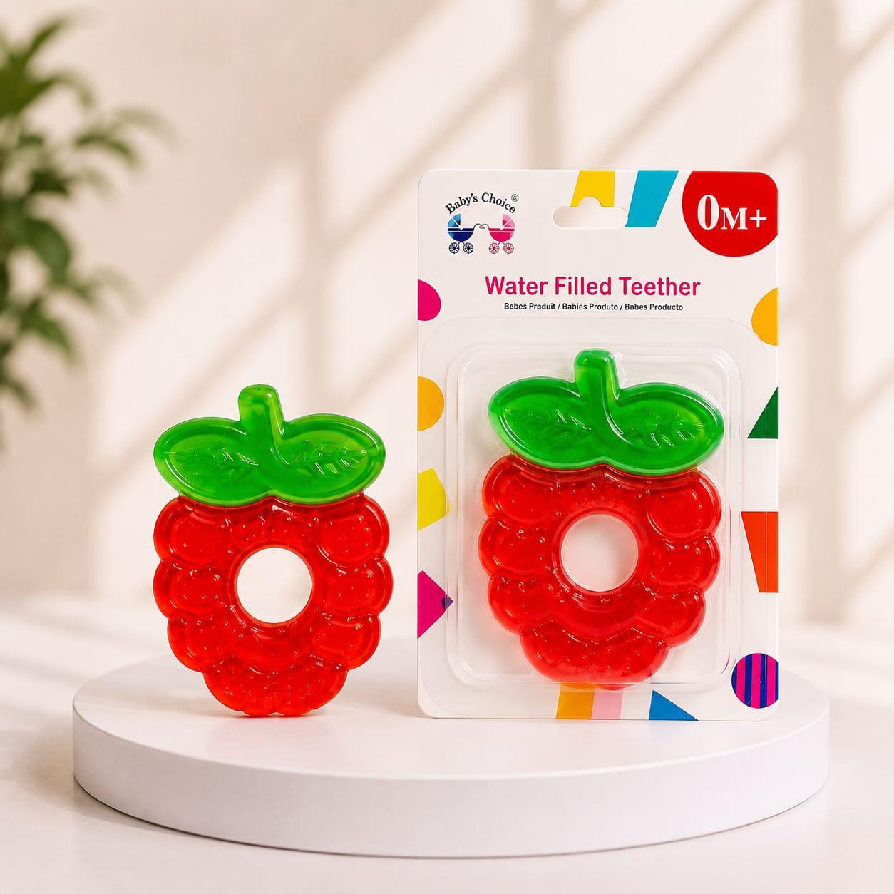 Baby's Choice Water Filled Teether - Strawberry Shape, 0M+