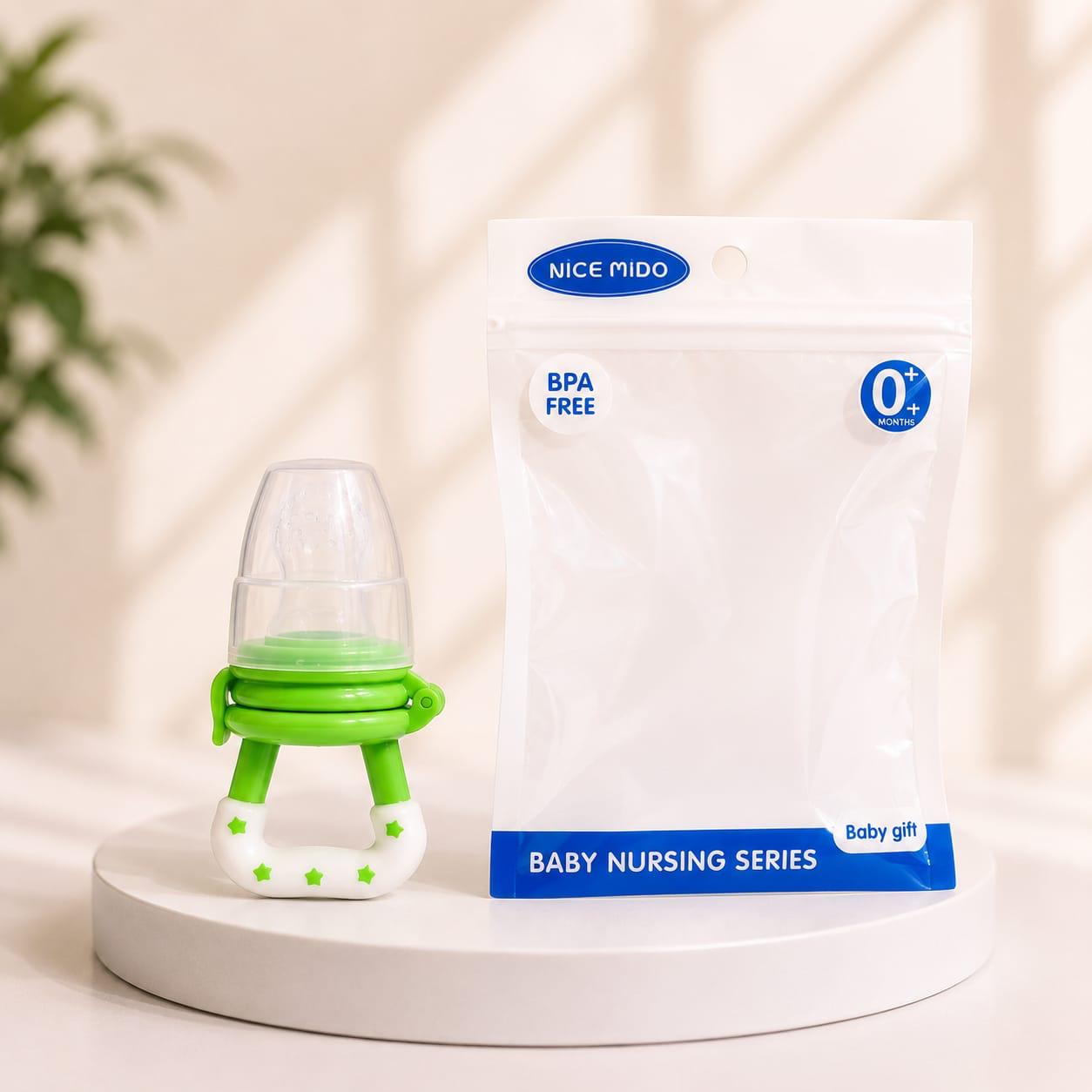 Nice Mido Baby Fruit Feeder Pacifier - BPA Free Food Nibbler