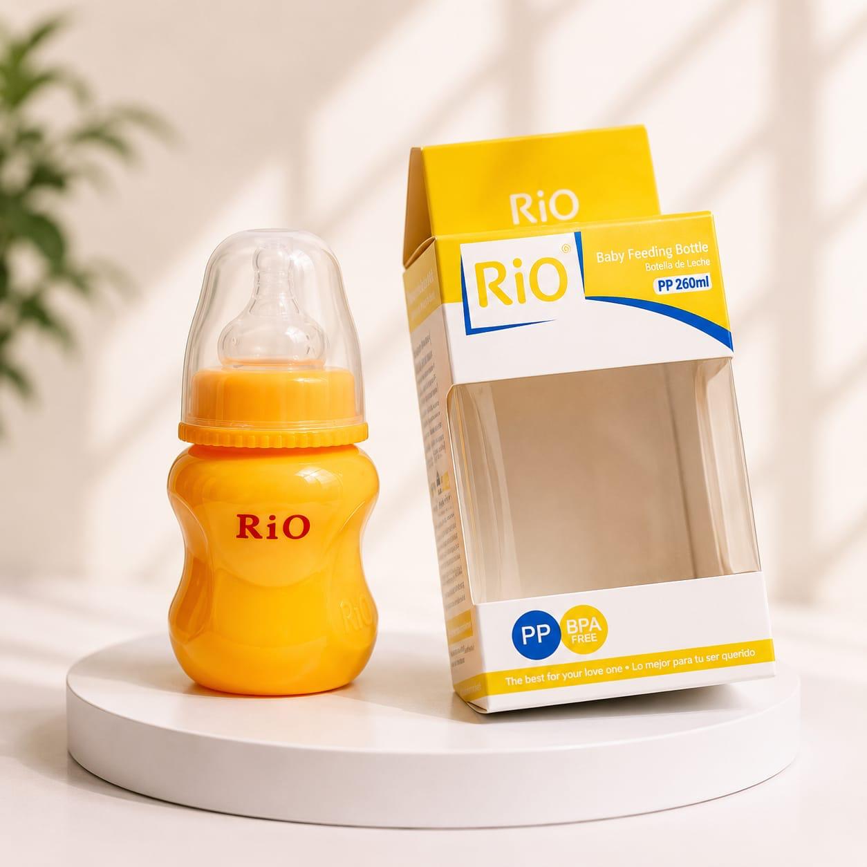 RiO Baby Feeding Bottle 260ml - BPA Free PP Bottle
